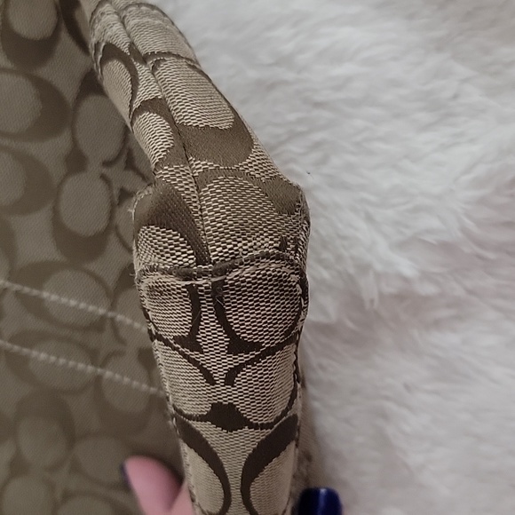 Coach Monogram Canvas Crossbody Bag Purse - Picture 8 of 16